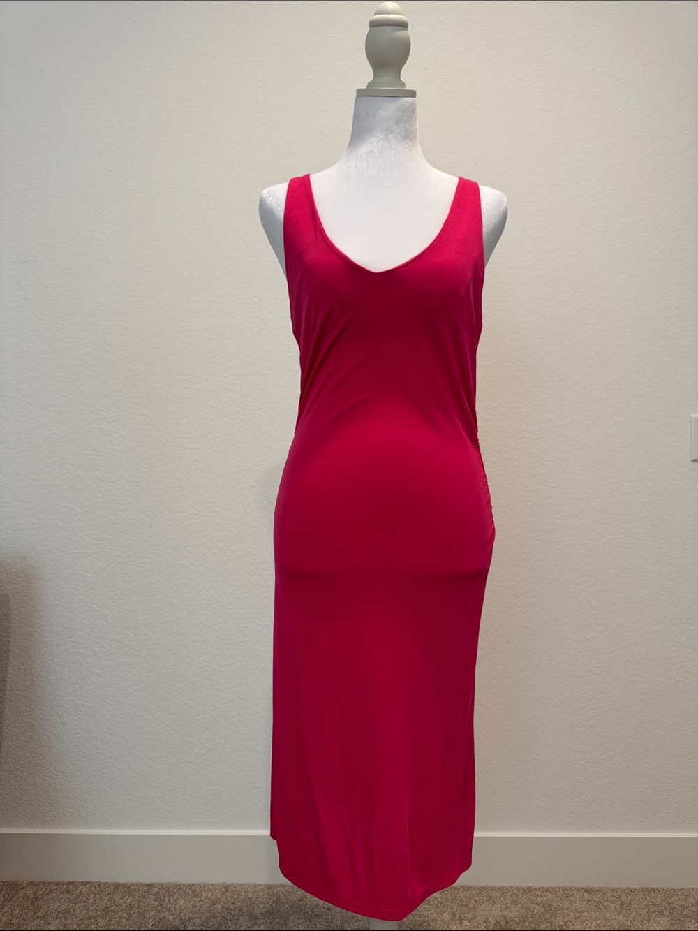 Express Fuchsia Sleeveless Maxi Dress